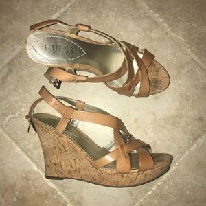 Light Brown Guess Wedges